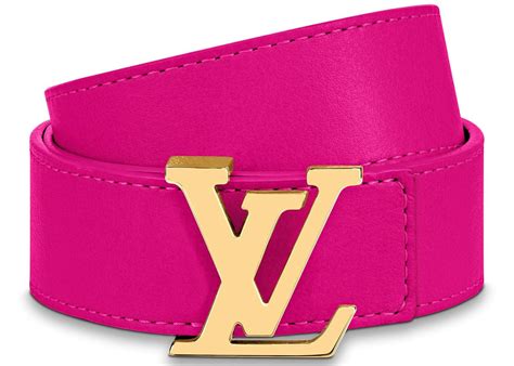 louis vuitton reversible belt pink